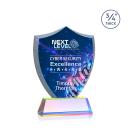 Scudo Shield Full Color Prismatic on Newhaven Abstract / Misc Crystal Award