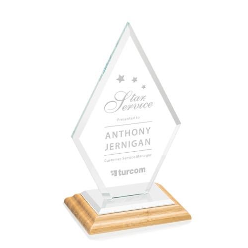 Corporate Awards - Crystal Awards - Tuscany/White Bamboo Award