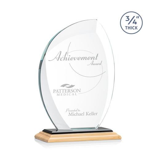Corporate Awards - Crystal Awards - Wichita/Black Flame Bamboo Award