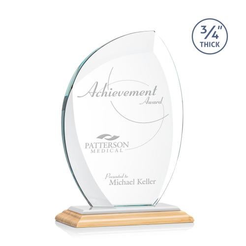 Corporate Awards - Crystal Awards - Wichita/White Flame Bamboo Award