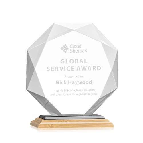 Corporate Awards - Crystal Awards - Kitchener/Black Bamboo Award