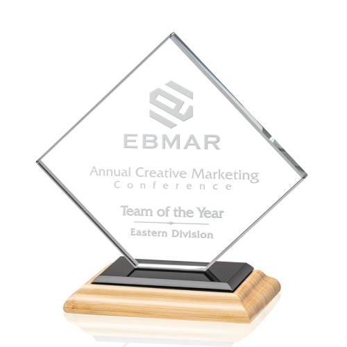 Corporate Awards - Crystal Awards - Wellington/Black Bamboo Award