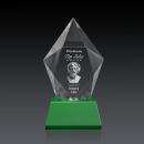 Devron 3D Green on Base Crystal Award