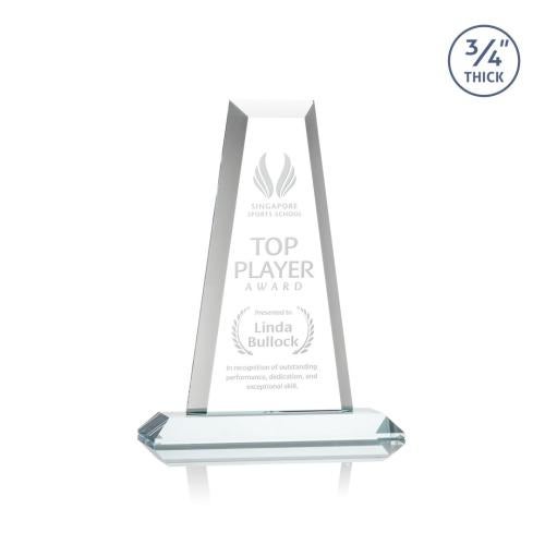 Corporate Awards - Crystal Awards - Imperial Tower Clear Obelisk Crystal Award