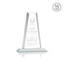 Imperial Tower White  Obelisk Crystal Award