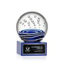Tranquility Blue on Hancock Base Spheres Glass Award