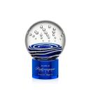 Tranquility Blue on Marvel Base Spheres Glass Award