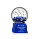 Tranquility Blue on Robson Base Spheres Glass Award