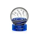 Tranquility Blue on Stanrich Base Spheres Glass Award