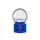 Starburst Blue on Marvel Base Spheres Glass Award