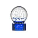 Starburst Blue on Paragon Base Spheres Glass Award