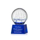 Starburst Blue on Robson Base Spheres Glass Award