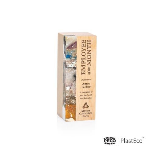 Corporate Awards - Eco Friendly Awards - Wood Awards - Midori PlastEco™ Rogue River Obelisk Wood Award