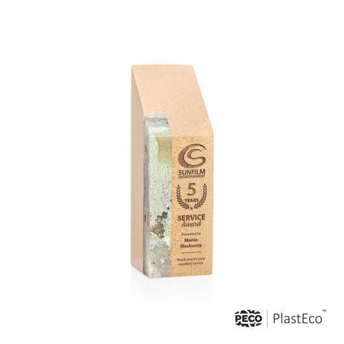 Corporate Awards - Eco Friendly Awards - Wood Awards - Verde PlastEco™ Rogue River Obelisk Wood Award