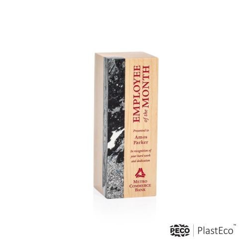Corporate Awards - Eco Friendly Awards - Wood Awards - Midori PlastEco™ Charcoal Obelisk Wood Award