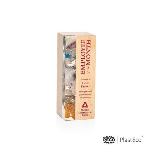 Corporate Awards - Eco Friendly Awards - Wood Awards - Midori PlastEco™ Rogue River Obelisk Wood Award