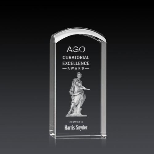 Corporate Awards - Crystal Awards - Silkwood 3D Obelisk Crystal Award