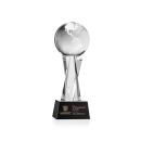 Globe Black on Grafton Base Spheres Crystal Award