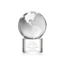 Globe Clear on Marvel Base Spheres Crystal Award