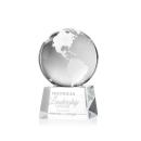 Globe Clear on Robson Base Spheres Crystal Award
