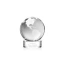 Globe Clear on Stanrich Base Spheres Crystal Award