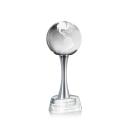Globe Spheres on Willshire Base Crystal Award