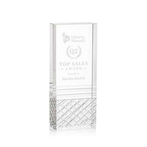 Corporate Awards - Crystal Awards - Hilldale Rectangle Crystal Award