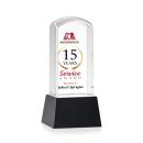 Silkwood Full Color Black on Base Obelisk Crystal Award
