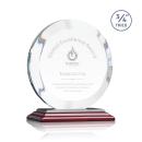 Gibralter Rosewood Circle Crystal Award