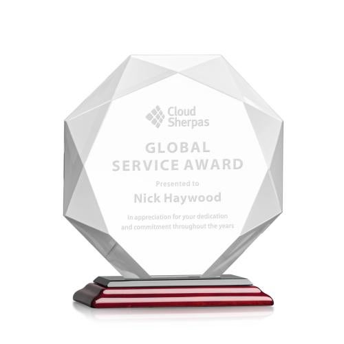 Corporate Awards - Crystal Awards - Kitchener Rosewood Crystal Award