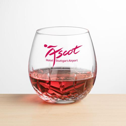 Corporate Recognition Gifts - Etched Barware - Wine Glasses - Templeton Stemless Wine - Imprinted