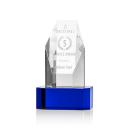 Ashford Obelisk on Blue Base Crystal Award