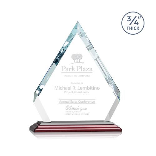 Corporate Awards - Crystal Awards - Apex Rosewood Crystal Award