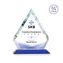 Apex Full Color Blue  Crystal Award