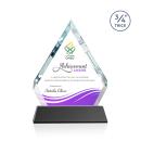 Apex Full Color Black on Newhaven Base Crystal Award