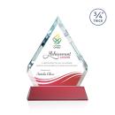 Apex Full Color Red on Newhaven Base Crystal Award