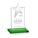 Bryanston Chrome Green Star Crystal Award