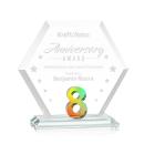 Riviera Milestone Prismatic Number Crystal Award
