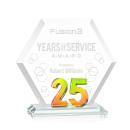 Riviera Anniversary Prismatic No 25 Number Crystal Award
