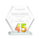 Riviera Anniversary Prismatic No 45 Number Crystal Award