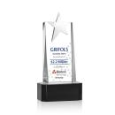 Fanshaw Silver Full Color Black On Base Star Crystal Award