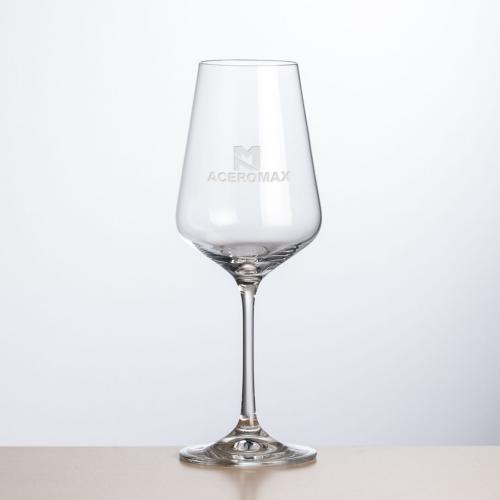 Corporate Gifts, Recognition Gifts and Desk Accessories - Etched Barware - Wine Glasses - Breckland Wine - Deep Etch 