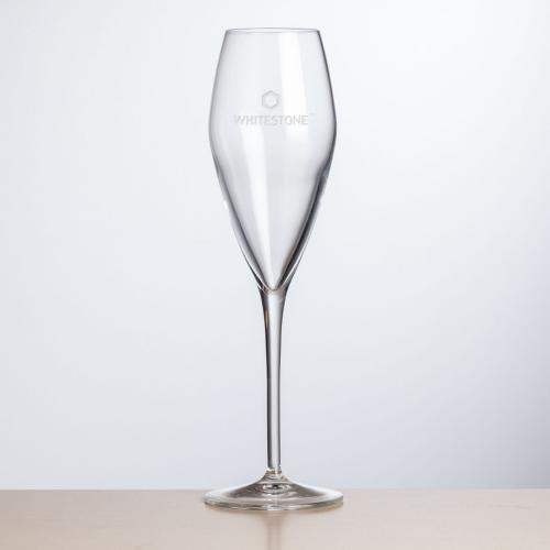 Corporate Gifts, Recognition Gifts and Desk Accessories - Etched Barware - Brunswick Flute - Deep Etch 9oz