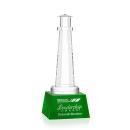 Lighthouse Green on Robson Base People Crystal Award