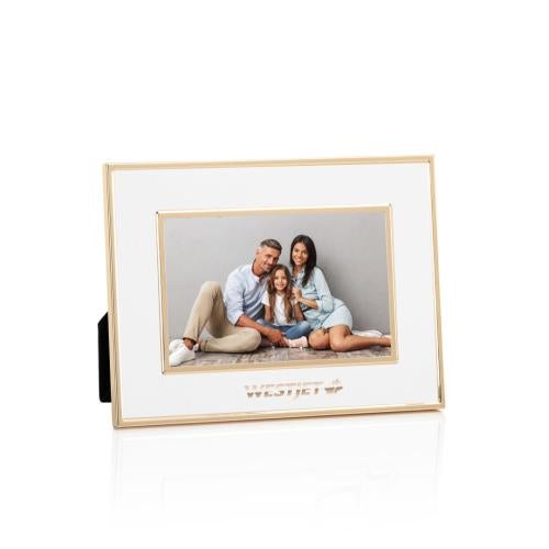 Corporate Recognition Gifts - Picture Frames - Grenada Frame - White/Rose Gold