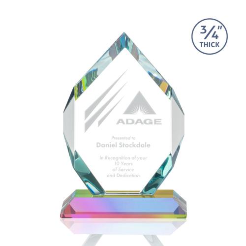Corporate Awards - Crystal Awards - Royal Diamond Prismatic Crystal Award