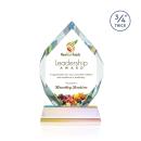 Royal Diamond Full Color Prismatic on Newhaven Crystal Award