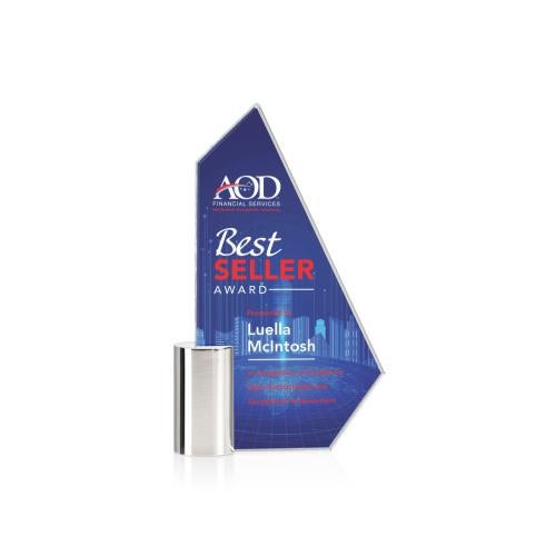 Corporate Awards - Crystal Awards - Dorita Full Color Sail Crystal Award