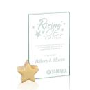 Bermuda Jade/Gold Star Glass Award