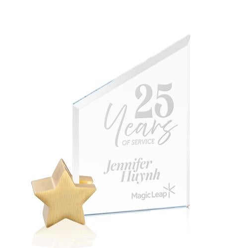 Corporate Awards - Crystal Awards - Cooperfire/Gold Star Crystal Award